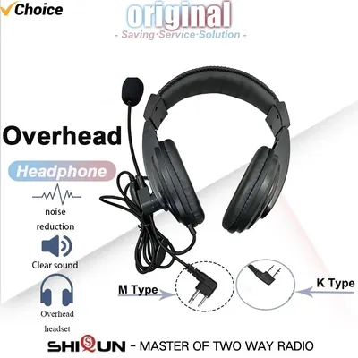 Walkie Talkie Headset Baofeng UV17 Pro Kopfhörer K Typ Quansheng UVK58 5RPlus M Typ Für Motorola GP88 GP68 Radios zubehör
