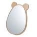 Bear Makeup Mirror Desktop Decorative Mirror Vanity Hand Mirror for Tabletop Bedroom Bathroom Shower Light Brown