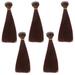 5PCS Brazilian Straight Hair Bundles Straight Bundles for DIY Wigs Hair Extensions 15cm ( Red Brown )