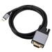 Qisuw USB C to VGA Cable High Definition Type C to VGA Converter Cord Mirror Display