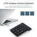 WILLBEST Electronic Keyboards Wireless Numeric Keypad Cordless Number Keyboard Pad 18 Keys 2.4G