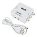 AceMonster RCA to HDMI 1080P Mini RCA Composite CVBS AV to HDMI Video Audio Converter Adapter Supporting PAL/NTSC with USB Charge Cable for PC Laptop Xbox PS4 PS3 TV STB VHS VCR Camera DVD White
