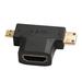 HDMI Female to Mini Micro HDMI Male Adapter Gold-Plated Dust Cover 1080P Supported Portable and Durable