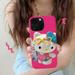 Sanrio HelloKitty Mobile Phone Case Soft Case Anime Mobile Phone Case Sweet Girl Mobile Phone Case for Iphone13 14 11 12promax