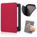 PU Leather Auto Wake/Sleep Screen Protector C2V2L3 Smart Cover Folio Case With Handle RED