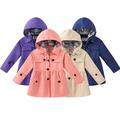 KYAIGUO Kids Boys Girls Rain Jacket Kids Hooded Raincoat Windbreakers for Kids Windproof RainCoat 3-11Y