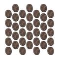 100Pcs Coffee Bean Coffee Bean Decor Simulation Coffee Bean Model Shells Charms DIY Case Adorns Supplies