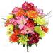 36 Stems Artificial Full Blooming Flowers Coral/Velvet/Celery