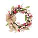 GERsome Valentine s Day Wreath Outdoor Lighted Valentine s Day Wreath for Front Door for Holiday Valentine s Day Decorations Wall Decor Christmas Wreath