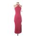 Old Navy Cocktail Dress - Midi Halter Sleeveless: Burgundy Solid Dresses - Women's Size X-Small