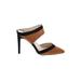 Anne Michelle Heels: Slip-on Stilleto Chic Tan Print Shoes - Women's Size 8 - Pointed Toe
