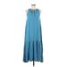 prologue Casual Dress - DropWaist: Blue Dresses - Women's Size Small