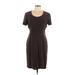 Dana Buchman Casual Dress - Sheath: Brown Dresses - Women's Size 12