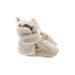 Carter's Booties: Slip-on Wedge Casual Ivory Solid Shoes - Size 3-6 Month