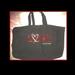 Victoria's Secret Bags | Love Victorias Secret Black Red Sequins Tote Bag Xl Gym Travel Canvas Weekender | Color: Black/Red | Size: Os