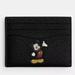 Coach Accessories | Disney X Coach Card Case In Regenerative Leather With Motif | Color: Black/Red | Size: Os