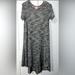 Lularoe Dresses | Lularoe High Low Dress | Color: Black/Gray | Size: Xs