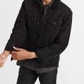 Madewell Jackets & Coats | Madewell Sherpa Classic Jean Jacket In Black Xxl | Color: Black | Size: Xxl