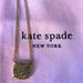 Kate Spade Jewelry | Kate Spade Gold Pave Necklace With Bag. | Color: Gold | Size: Os