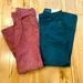 American Eagle Outfitters Pants & Jumpsuits | American Eagle Set Of 2 Mom Straight Corduroy Jean Style Pants | Color: Green/Red | Size: 0/2