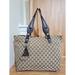 Gucci Bags | Authentic Gucci Beige/Brown Gg Canvas Icon Bit Tote Bag | Color: Brown | Size: Os