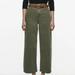 Free People Pants & Jumpsuits | Fee People Green Wide Leg Cropped Pants | Color: Green | Size: 26