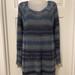 Free People Sweaters | Free People Blue & Gray Striped Sweater | Color: Blue/Gray | Size: M