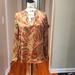 Ralph Lauren Tops | Lauren Ralph Lauren Women's Satin Paisley Blouse, Size M, Euc | Color: Red/Tan | Size: M