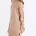 Madewell Dresses | Madewell 100% Merino Wool Tie Sleeve Sweater Dress - Size S, Euc | Color: Tan | Size: S