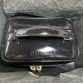 Gucci Bags | Gucci Black Patent Leather Cosmetic Vanity Bag With Handle With Box | Color: Black | Size: Os