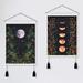 Urban Outfitters Wall Decor | Bohemian Moon Phase Indie Starry Sky Space Floral 2 Twin Set Tapestry Cute Decor | Color: Black/Orange | Size: Os