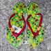 Disney Shoes | Disney Parks Mickey Fruit Flip Flops Size 8 | Color: Green | Size: 8