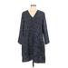 Gap Casual Dress - Shift: Blue Jacquard Dresses - Women's Size Large