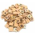 100-2000 Wood Letter Tiles,Scrabble Letters for Crafts - Wood Gift Decoration - Making Alphabet Coasters and Scrabble Crossword Game (2000)
