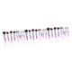 Housoutil Makeup Tool 30 Pcs Plastic Handle Makeup Brush Girls Make up Lip Makeup Brush Spectrum Brush Crystal Handle Makeup Brush Fiber Wool Purple Brush Set Travel Ladies Suits