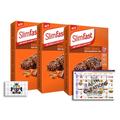 AETN Creations 3 Packs of Slim Fast Choc Orange Meal Replacement Bars with Essential Proteins & Fibres complete with AETN Magnet and Meal Planner