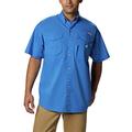 Columbia Men's PFG Bonehead™ Short Sleeve Shirt — Tall, Vivid Blue, 4X/Tall
