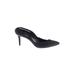 Zara Basic Heels: Slip-on Stiletto Cocktail Party Black Print Shoes - Women's Size 38 - Pointed Toe