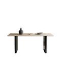 STAR BANNER Italian Minimalist Modern Home Rectangular Dining Table(Chair Not Included) Wood in Black/Brown | 29.5 H x 86.6 W x 35.4 D in | Wayfair