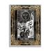 Stupell Industries Az-288-Framed Patterned Sun Tarot Print Canvas in Black | 14 H x 11 W x 1.5 D in | Wayfair az-288_gff_11x14