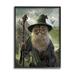 Stupell Industries Az-215-Framed Fantasy Wizard Cat by Vincent Hie Canvas in Green | 20 H x 16 W x 1.5 D in | Wayfair az-215_fr_16x20