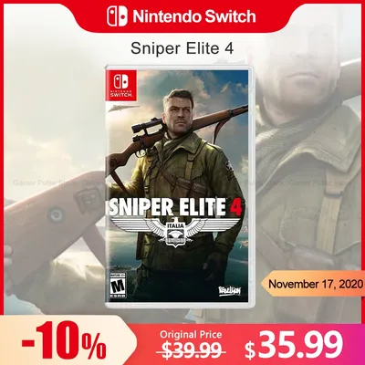 Jeux Nintendo Switch Sniper Elite 4 100% originale fongique carte d'action et d'aventure Ethfor
