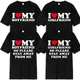 T-shirt homme humoristique I Love My Boyfriend BF GF