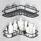 Étagère métallique de salle de bain, sans perçage, étagère d'angle en métal, support d'étagère de rangement de douche, organisateur d'accessoires de salle de bains, étagère à shampoing 1/2 pièces