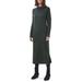 Burne Long Sleeve Wool Blend Sweater Dress