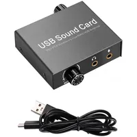 USB-Soundkarte für Lautsprecher Laptop Computer externe Soundkarte 3 5 mm Typ C 3XUE