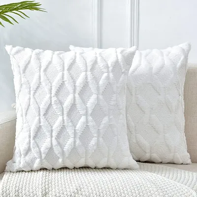 Plüsch Kissen bezug für Sofa Wohnzimmer schlichte Fundas de Cojines weich bequem ins Home Decoration Kissen bezug Haushalt Image