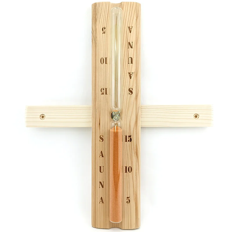 15 minuten Sauna Sanduhr, sauna Sand Timer Wand-Montiert Sand Stunde Glas mit Robuste Wärme-Beständig Glas für Sauna