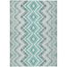 Addison Rugs Chantille ACN684 Teal 3 x 5 Indoor Outdoor Area Rug Easy Clean Machine Washable Non Shedding Bedroom Entry Living Room Dining Room Kitchen Patio Rug