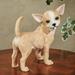 Delighted Chihuahua Dog Adorable Table Sculpture Tawny